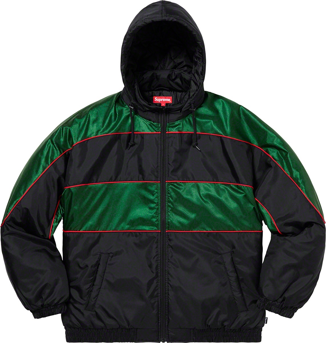 Sports Piping Puffy Jacket view 12